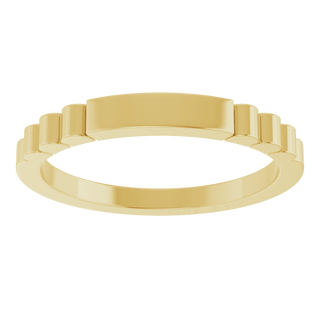 14K Gold Engravable Signet Ring – Personalized Signet Ring