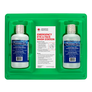 Emergency Eyewash Station with Dual 32 oz Bottles (DS)