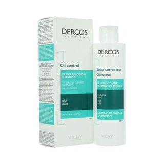 Vichy Dercos Oil Control Treatment Shampoo, 200 Ml