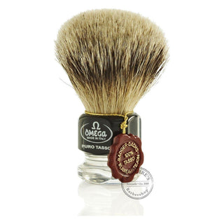 Omega 615 1st Grade Super Badger Hair Shaving Brush