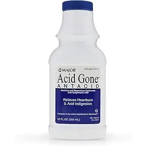 Major Acid Gone Antacid Liquid 12 oz