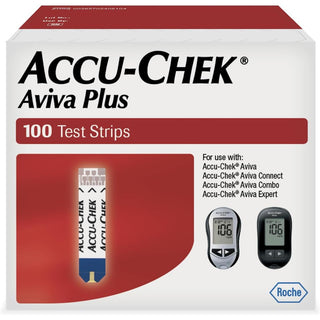 Accu-Chek Aviva Plus Blood Glucose Test Strips 100 Count