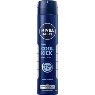 NIVEA MEN Deodorant Spray for Men Cool Kick Fresh Scent 72h 200ml