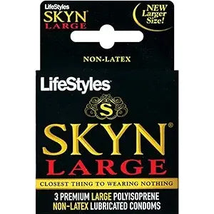Lifestyles  Skyn Large Condoms 6x3