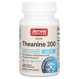 Jarrow Formulas Theanine 200, 200 Mg, 60 Veggie Caps