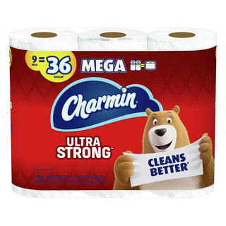 Charmin Ultra Strong Toilet Paper 9 Mega Roll, 264 Sheets Per Roll