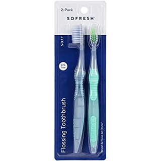 Sofresh Flossing Toothbrush Soft 2 Pack