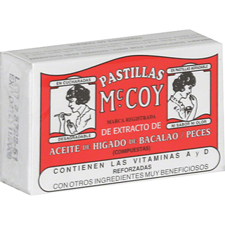 Pastillas McCoy Cod/Fish Liver Oil Extract, Tablets