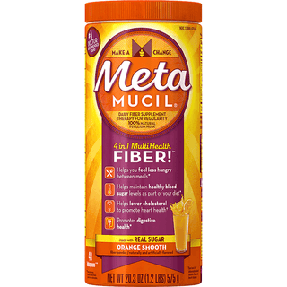 Metamucil Fiber, 4 In 1 Multi Health, Powder, Orange Smooth