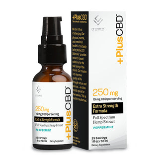 CV Sciences Peppermint Gold Formula Plus+CBD Oil Drops 3mg, 1 Fl. Oz