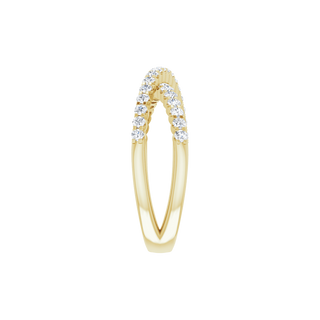 Valérie 14K Gold Diamond Criss-Cross Ring