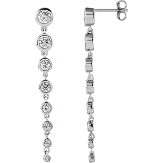 Élora 14K Gold Diamond Drop Earrings