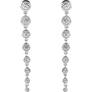Élora 14K Gold Diamond Drop Earrings