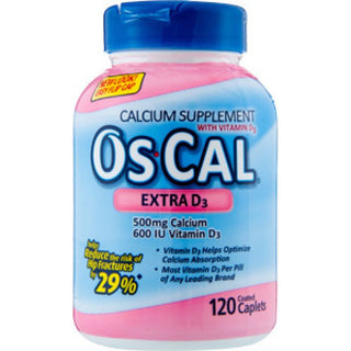 Os-Cal Extra D3 Calcium Supplement Coated Caplets