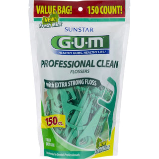 Gum Professional Clean Flossers With A Fresh Mint Flavor, 150ct