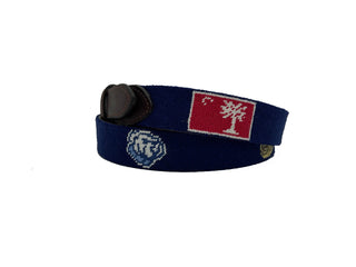 Stock Design - The Citadel Days - Officially Licensed - Hand-stitched Needlepoint Belt