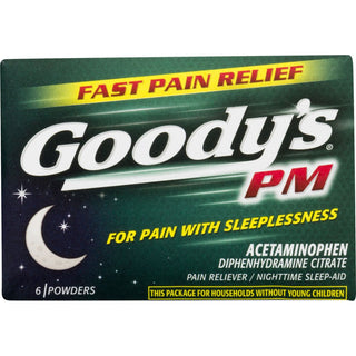 Goody's PM Pain Reliever Nighttime Sleep-aid Powders