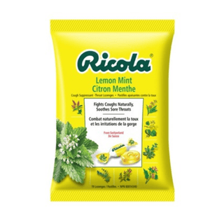Ricola Natural Herb Throat Drops Lemon Mint 19 Lozenges