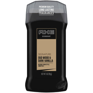 AXE Oud Wood And Dark Vanilla Deodorant Stick For Men 3 Oz