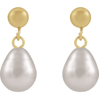 Lisette 14K gold-filled freshwater pearl drop earrings
