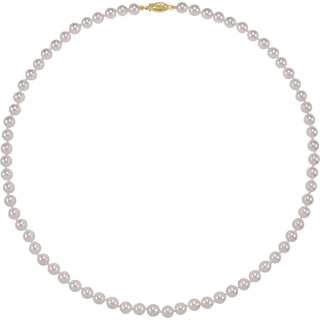 Lumière Akoya 14K Yellow Gold Cultured White Akoya Pearl 20" Necklace