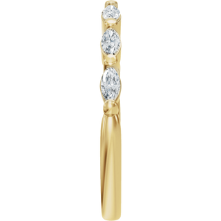 Élodie 14K Yellow Gold 1/3 CTW Diamond Vintage-Inspired Open Ring