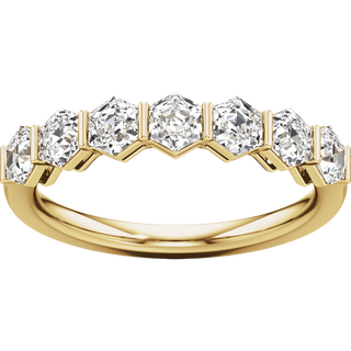 Éloise 14K Yellow Gold 1 1/2 CTW Hexagon Lab-Grown Diamond Anniversary Band