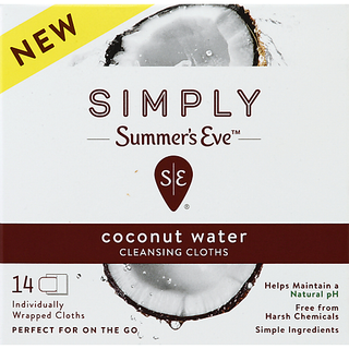Summer's Eve Simply Cleansing Cloths Coconut Water