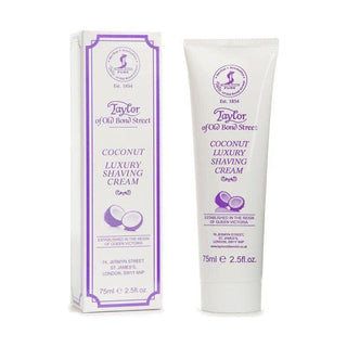 Taylor Of Old Bond Street Coconut Luxury Shaving Cream Tube 75ml