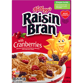 Raisin Bran With Cranberries Cereal 13.5 Oz