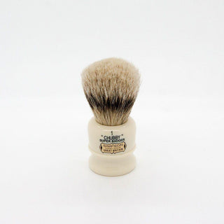 Simpsons Chubby 1 Super Badger Hair Shaving Brush With Imitation Ivory Handle