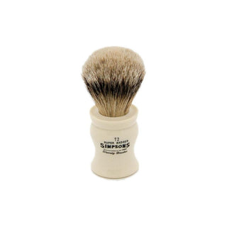 Simpsons Tulip T2 Super Badger Hair Shaving Brush With Imitation Ivory Handle