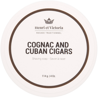 Henri et Victoria Cognac and Cuban Cigars Shaving Soap 4 Oz