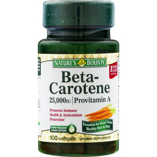 Nature's Bounty Beta-Carotene, 25,000 IU, Softgels
