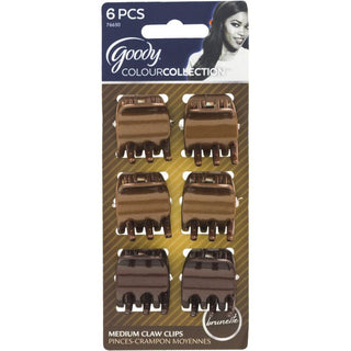 Goody ColourCollection Medium Claw Clips Brunette