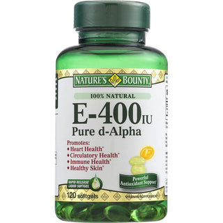 Nature's Bounty Vitamin E, 400 IU, Softgels