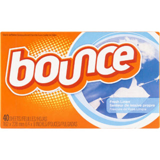 Bounce Fabric Softener Dryer Sheets Fresh Linen