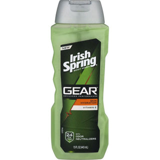 Irish Spring Gear Body Wash, Skin Hydration, Vitamin E