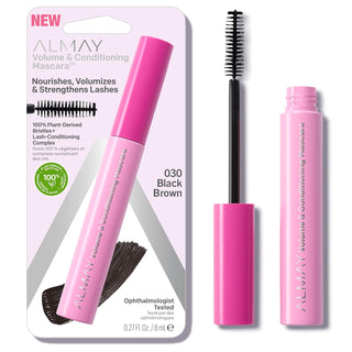 Almay Volume & Conditioning Mascara Hydrating All Day Wear 30 Black Brown 0.27 fl oz.