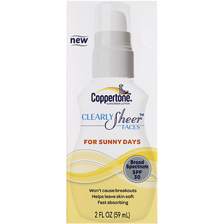Coppertone Coopertone Sunscreen Lotion Clearly Sheer Faces SPF 30