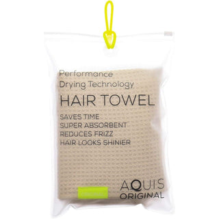 Aquis Microfiber Hair Towel Waffle Linen (19 x 39-Inches)