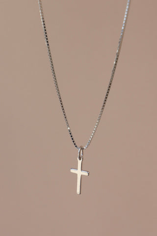 SILVER CROSS CHARM