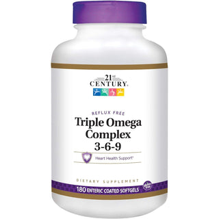 21st Century Dietary Supplement Triple Omega Complex 3-6-9 Softgels 180 Count