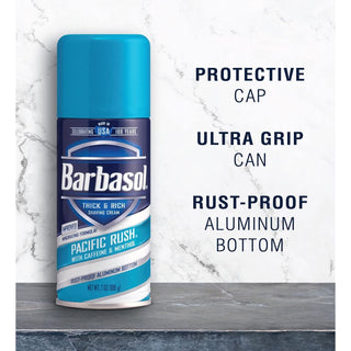 Barbasol Beard Buster Thick & Rich Shaving Cream Pacific Rush 7 Oz.