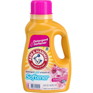 Arm & Hammer Plus Softener Orchard Bloom 25 Loads Liquid Laundry Detergent 50 Fl oz