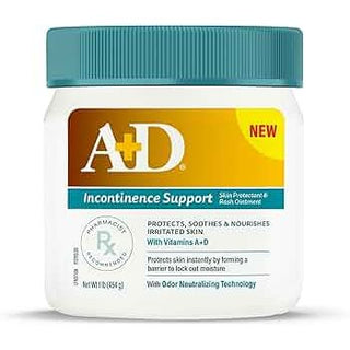A+D Incontinence Support Skin Protectant & Rash Ointment, 16 oz