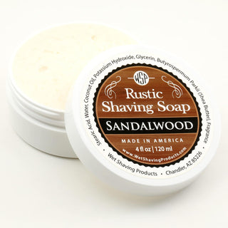 WSP Rustic Shaving Soap (Sandalwood) Artisan 125g