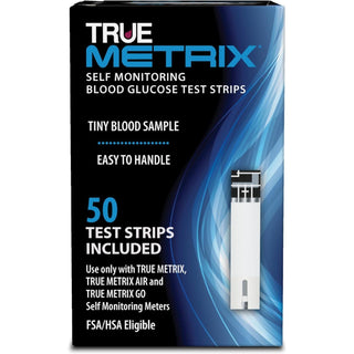 True Metrix Blood Glucose Test Strips 50 Count
