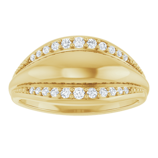 Éclat Ligne Diamond Ring 14K Gold