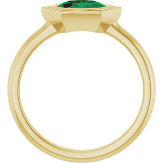 Émeraude Hexa Ring 14K Gold Emerald